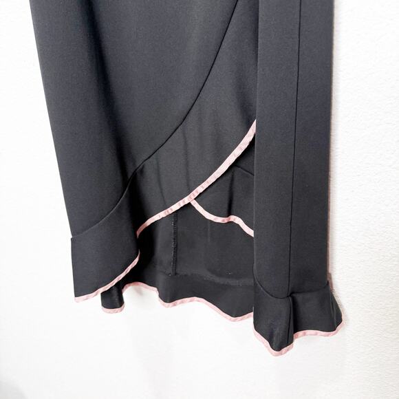 Taboo Y2K Vintage Ruffle Pink Hem Dress Whimsigoth Dark Punk Feminine Prom - Picture 3 of 8